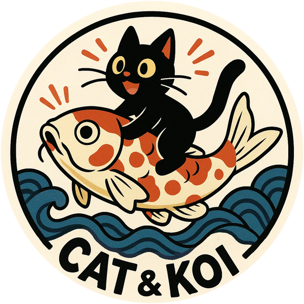 Cat and Koi